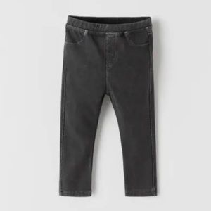 NWT Zara Baby Black Denim Jeggings 3-6 months